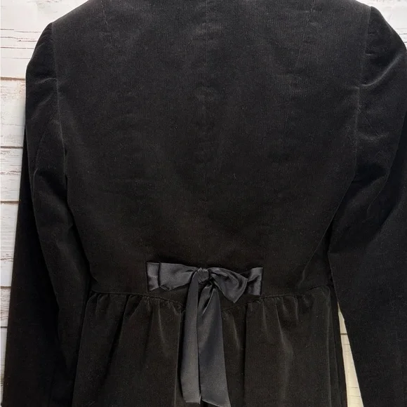 ANTONIO MELANI Jacket Blazer Classic Black Soft Corduroy Velvet Vintage Y2K - Picture 7 of 9